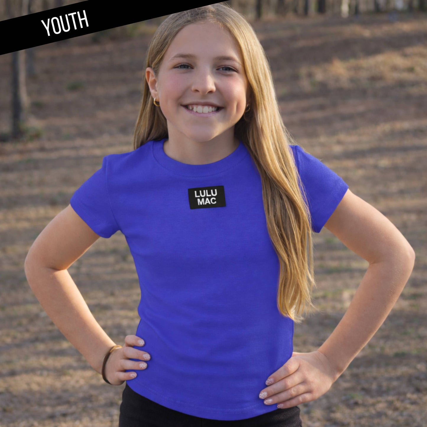 LULU MAC Youth Baby Doll Top - Royal