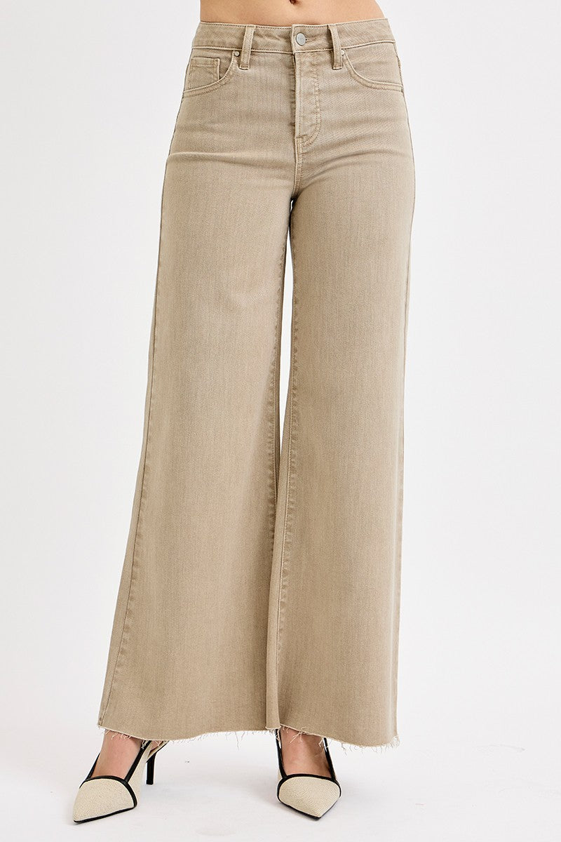 High Rise Lurex Palazzo Pants