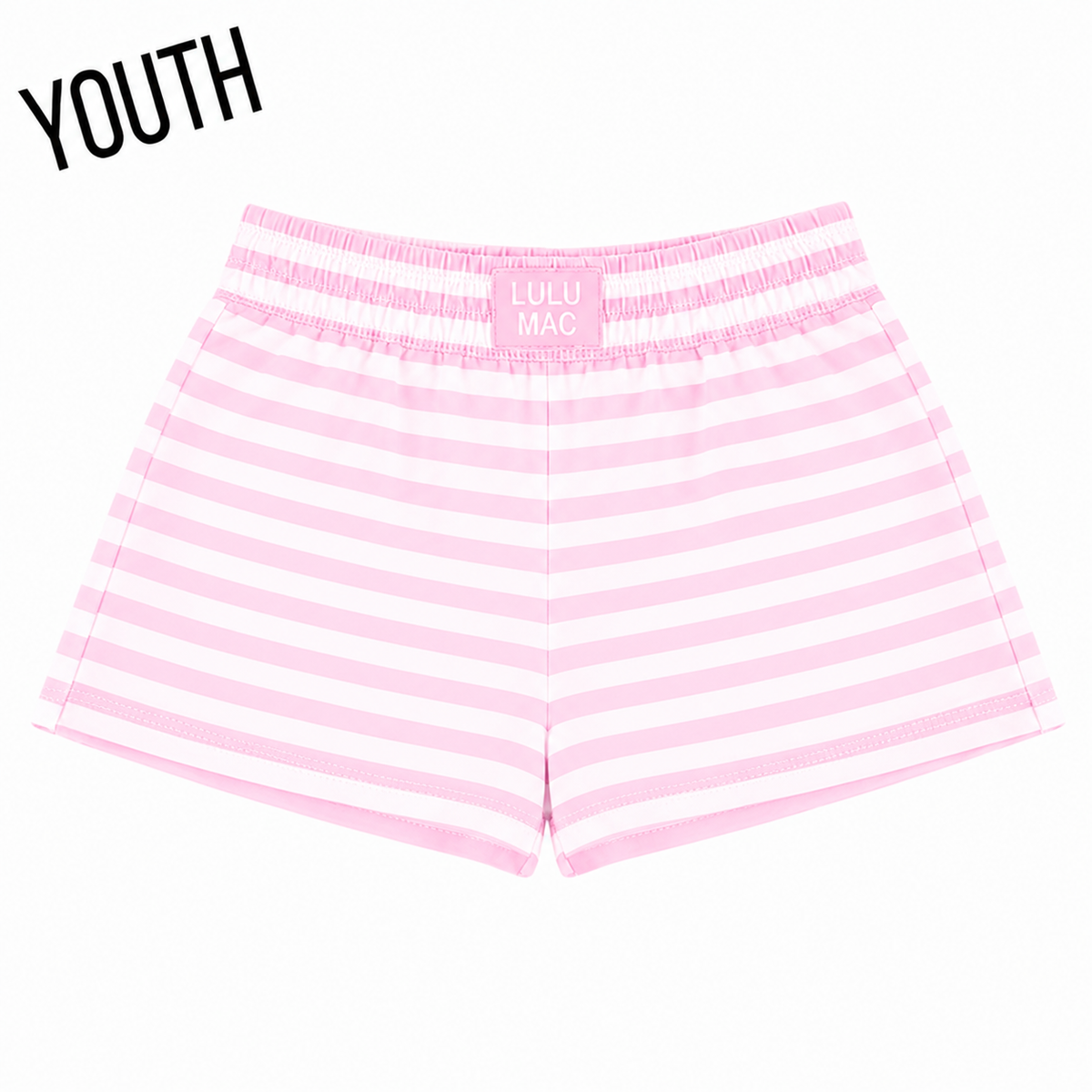 LULU MAC YOUTH STRIPE SHORT-LIGHT PINK