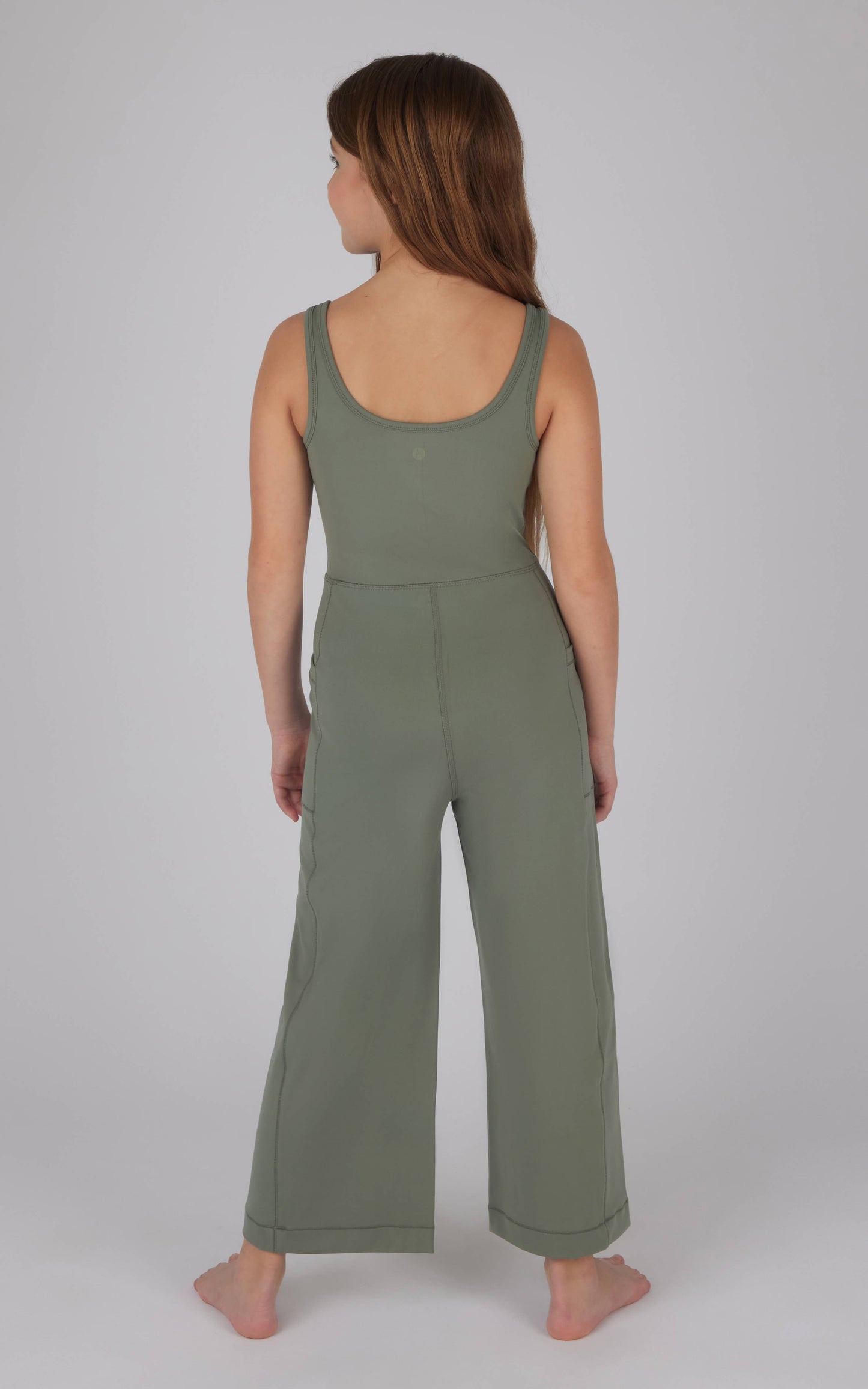 Girls Wide Flare Leg Romper