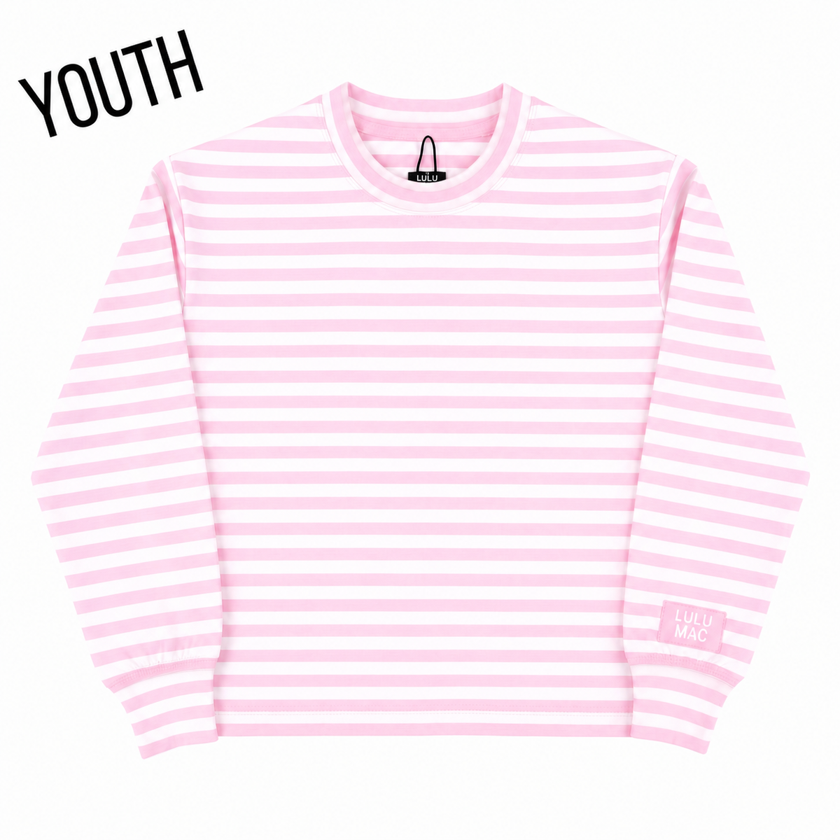 LULU MAC YOUTH LONG SLEEVE TOP-LIGHT PINK