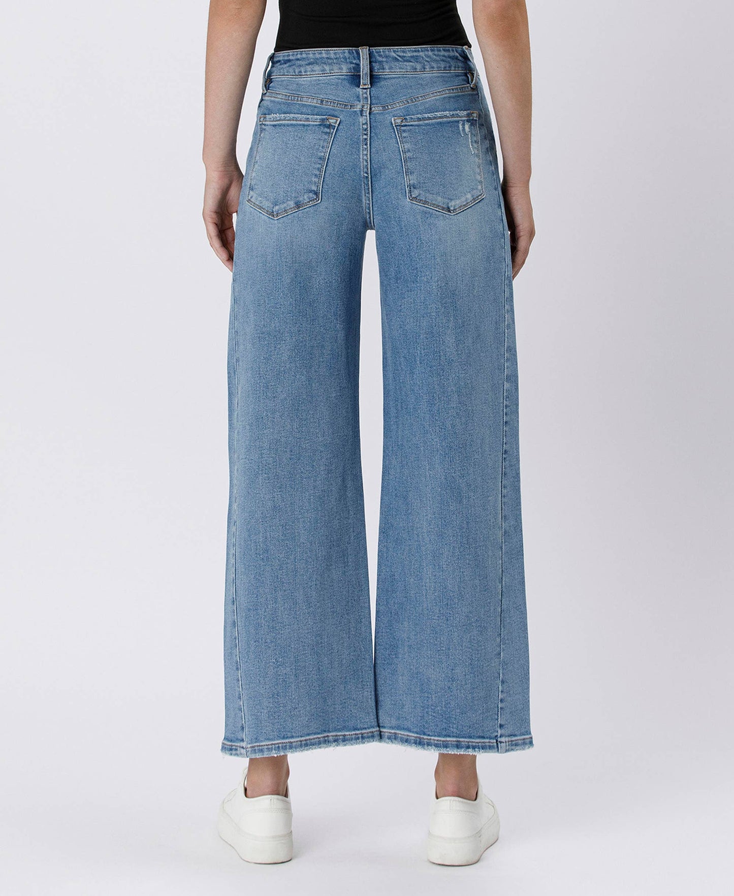 HIGH RISE BAGGY WIDE JEANS