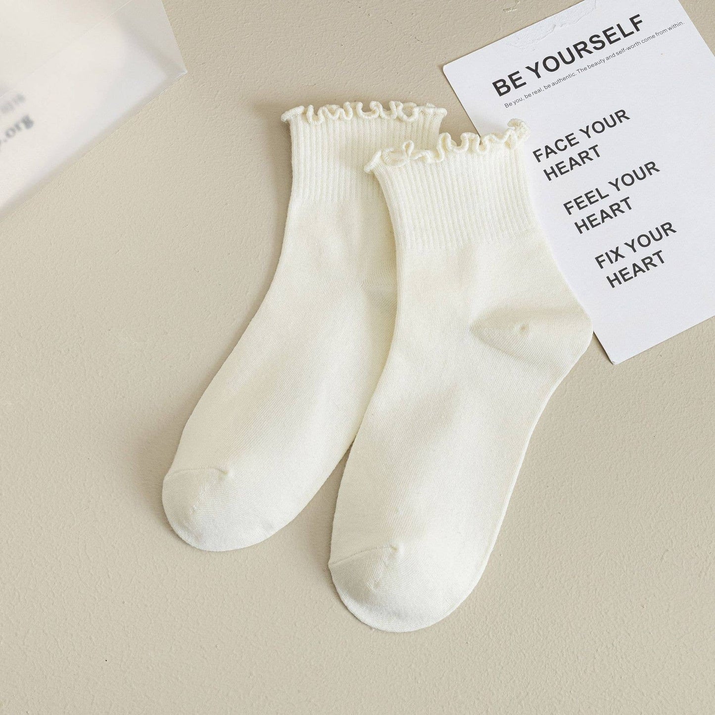 Women's Solid Color Ruffle Ankle Socks