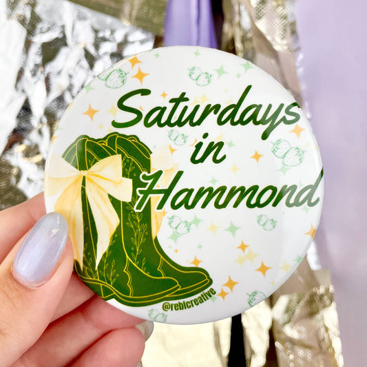 Boots and Stars - Hammond - Game Day Button