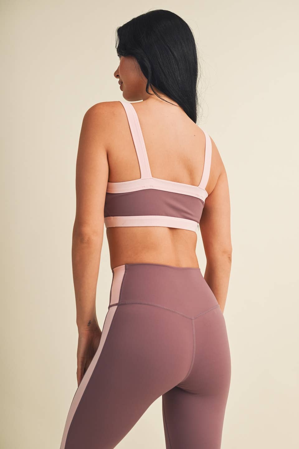 Contrast Block Sports Bra