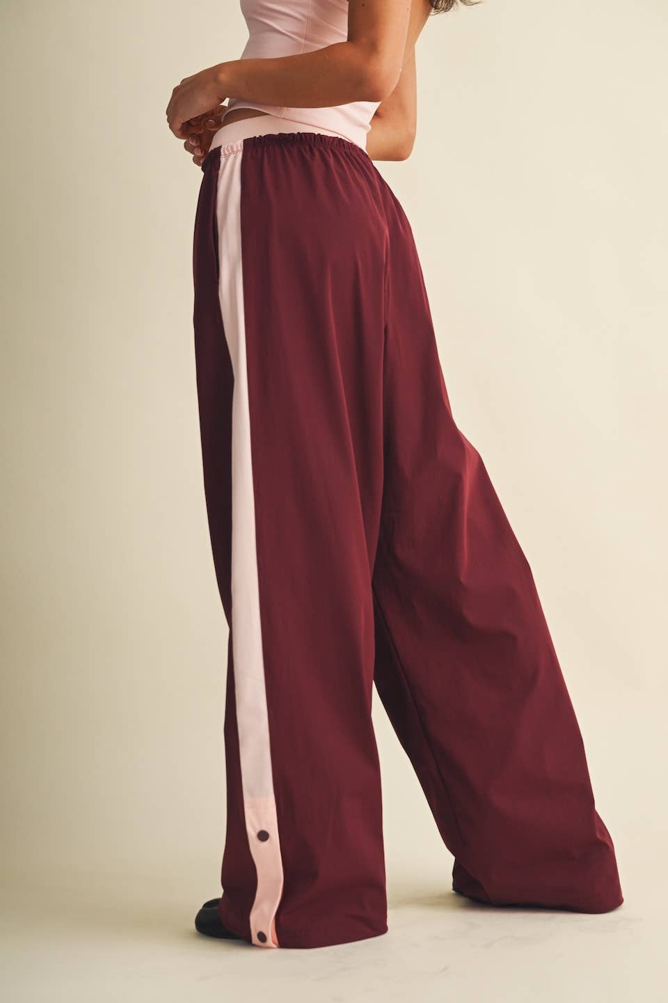 Double Layered Stripe Track Pants