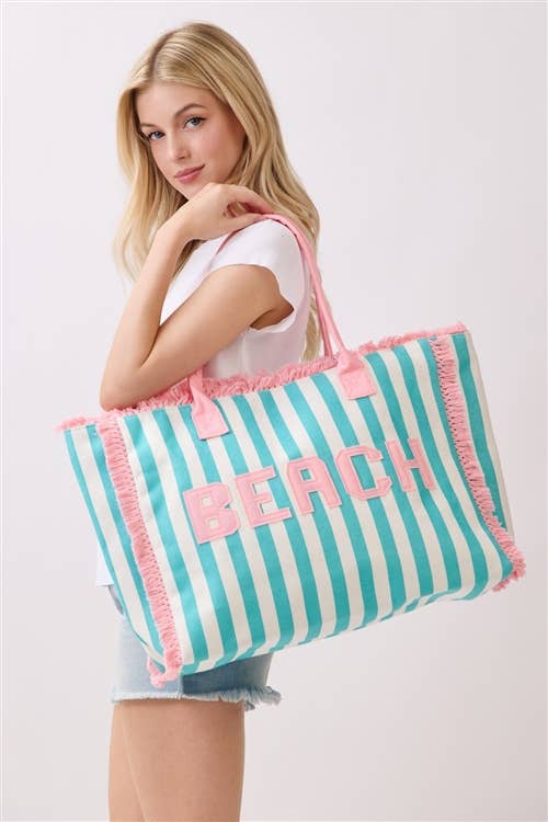 Beach Striped Tote