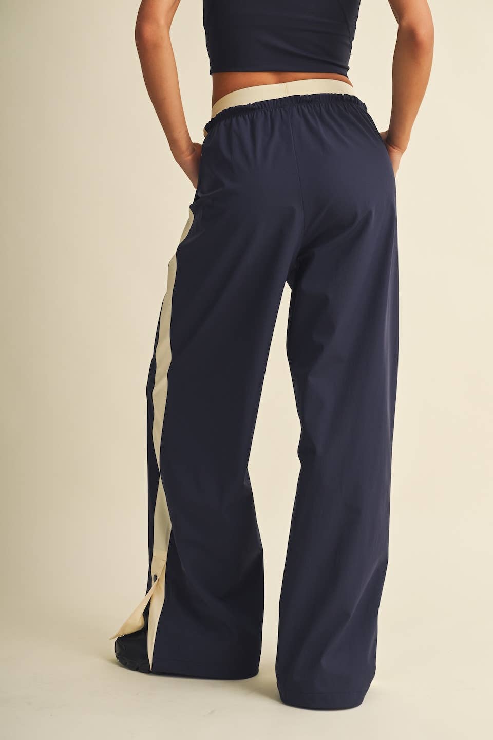 Double Layered Stripe Track Pants