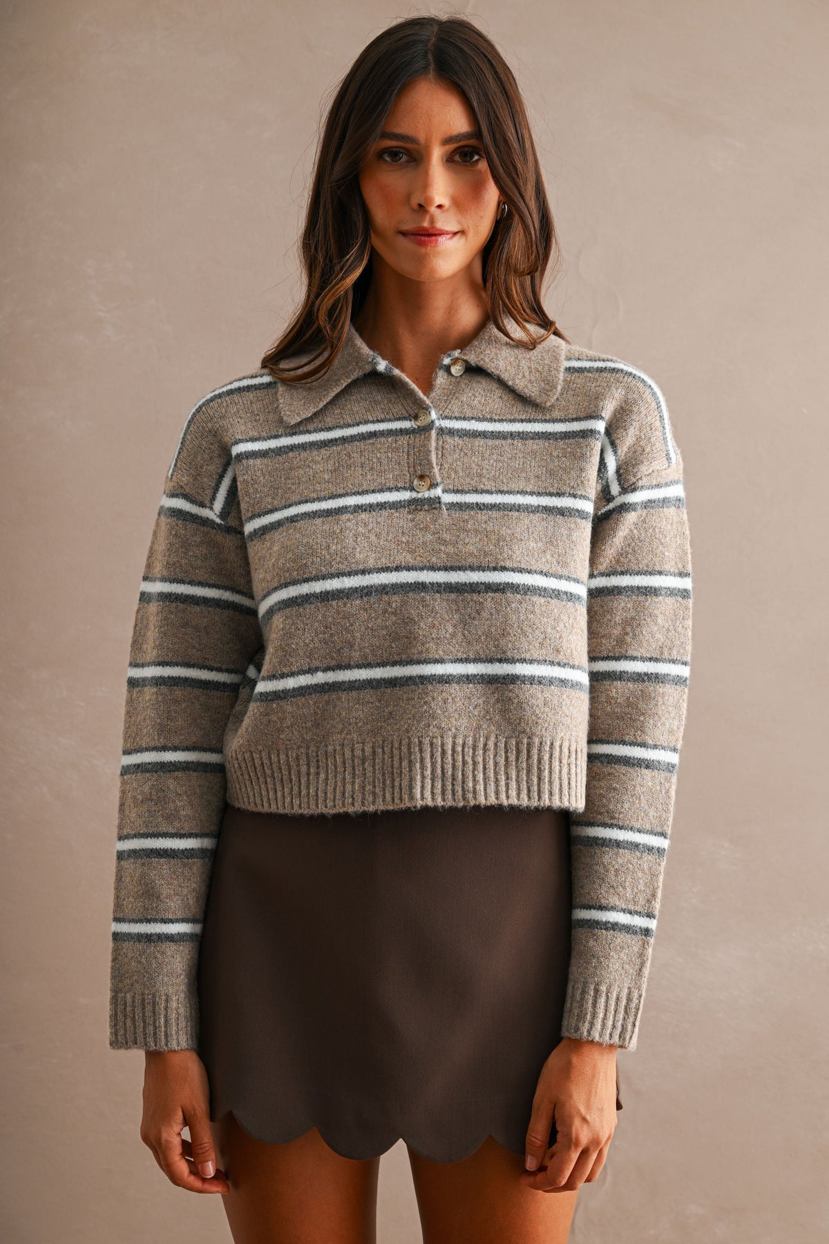 Striped Knit Sweater
