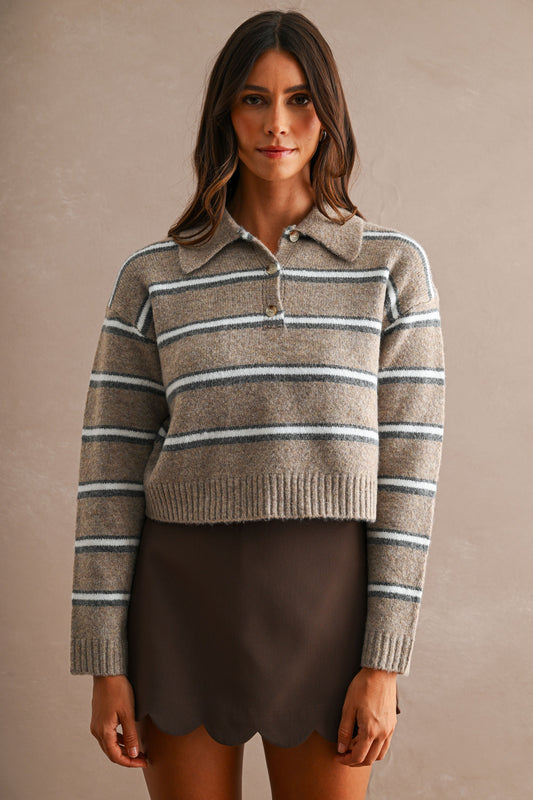 Striped Knit Sweater