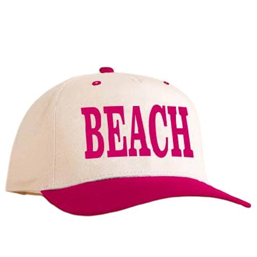 LULU MAC BEACH CAP HOT PINK