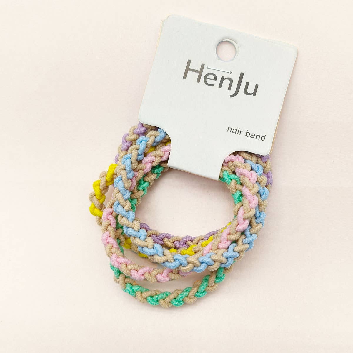 Candy Color Twisted Hair Ties , Cute Rubber Bands