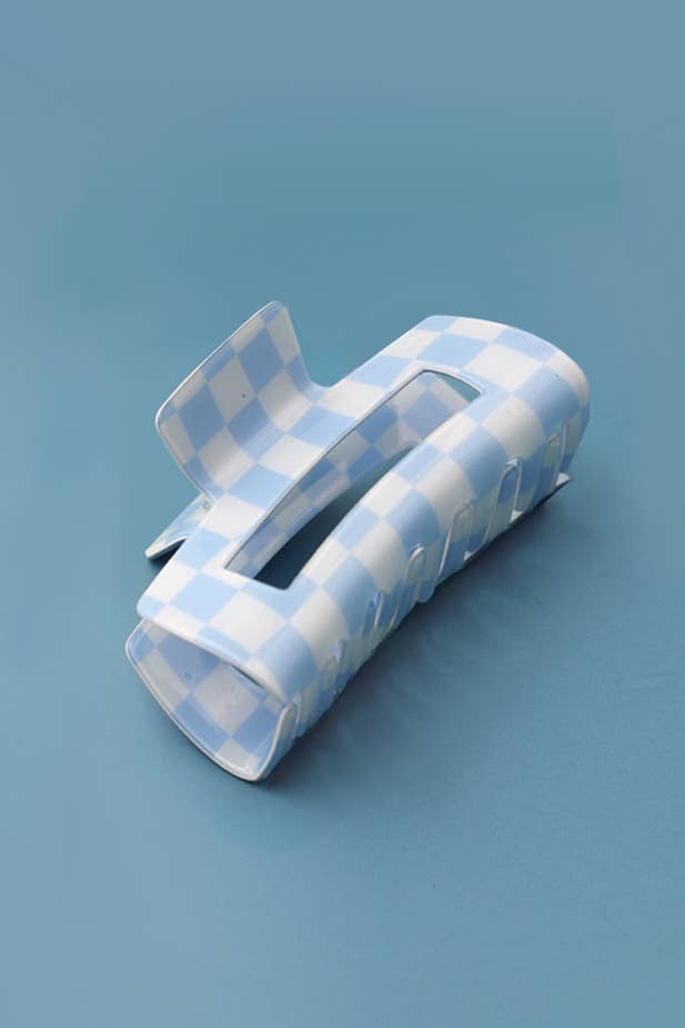 Black Checkered Hair Clip