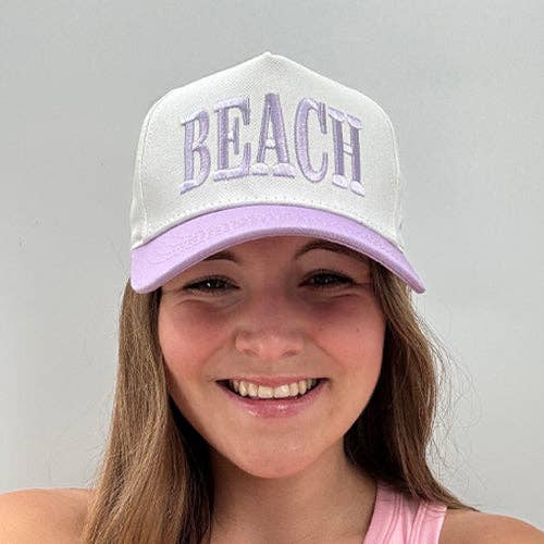 LULU MAC BEACH CAP LAVENDER