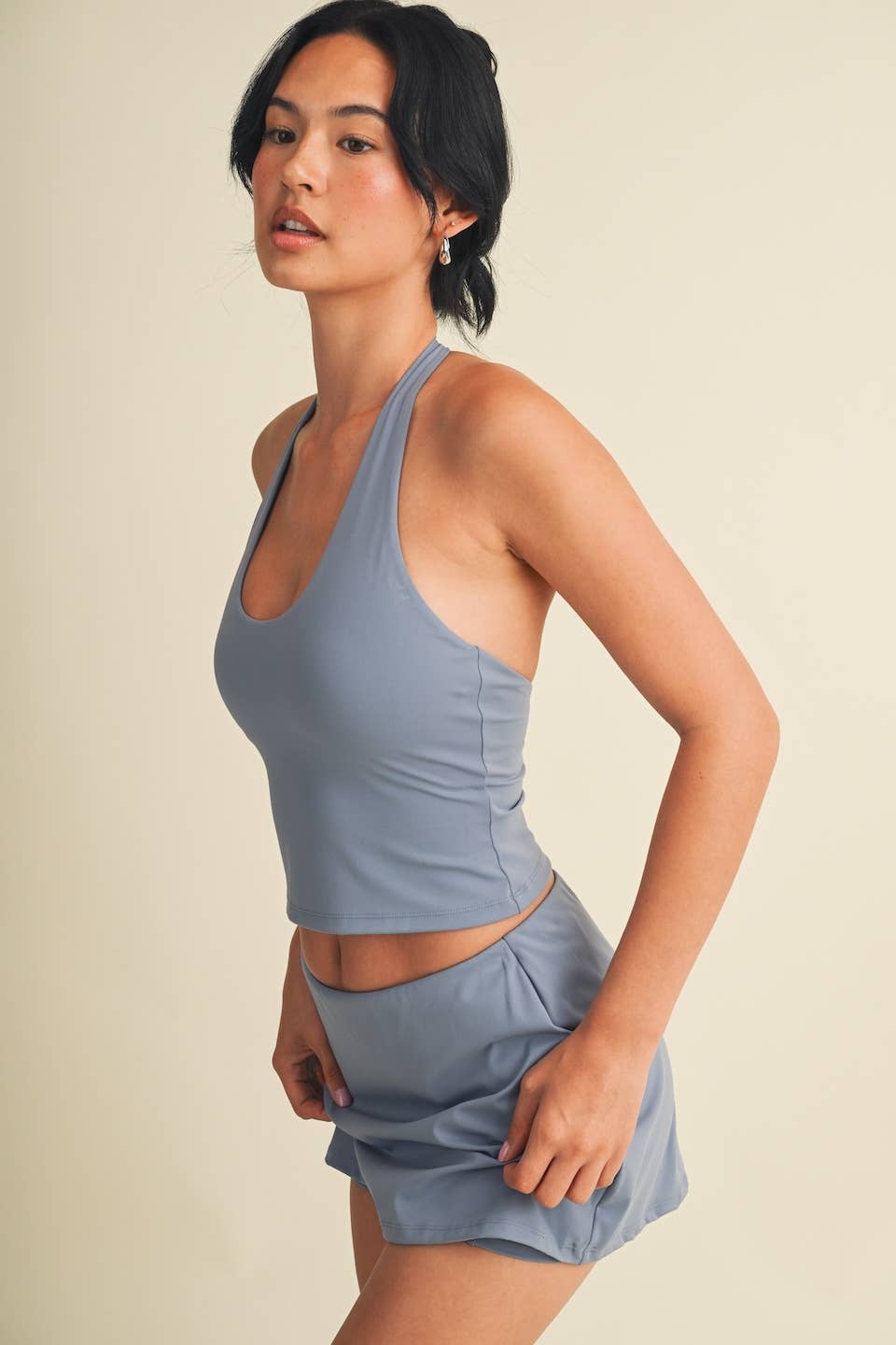 Scoop Neck Halter Top