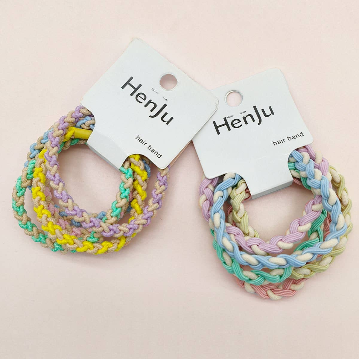 Candy Color Twisted Hair Ties , Cute Rubber Bands
