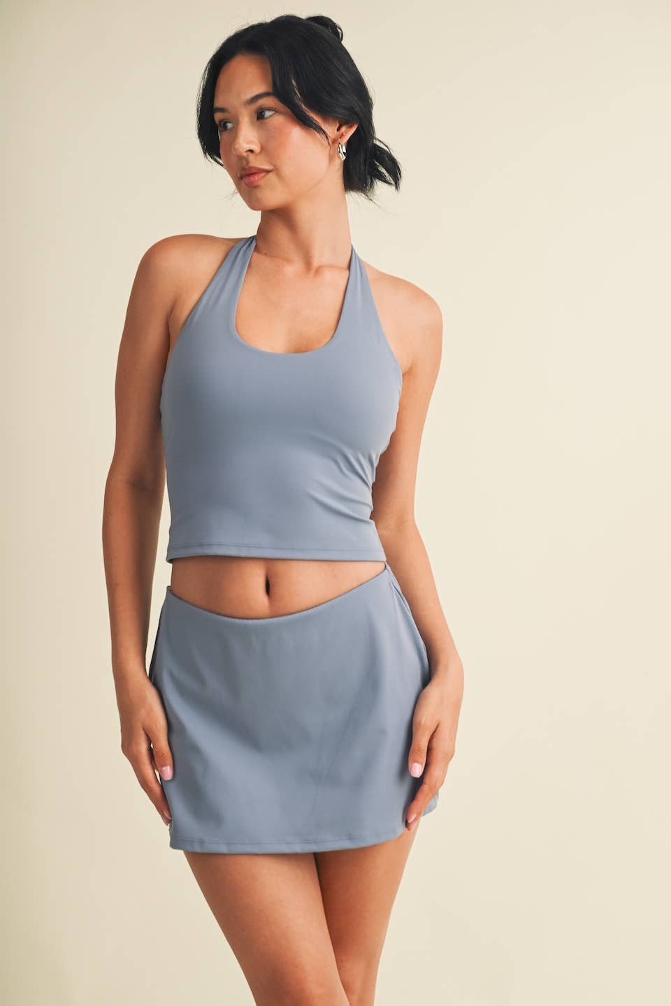 Scoop Neck Halter Top