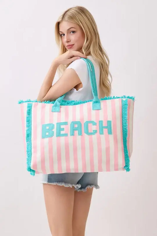 Beach Striped Tote