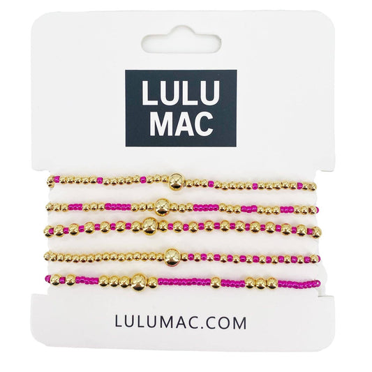 Hot Pink LULU MAC Bracelet