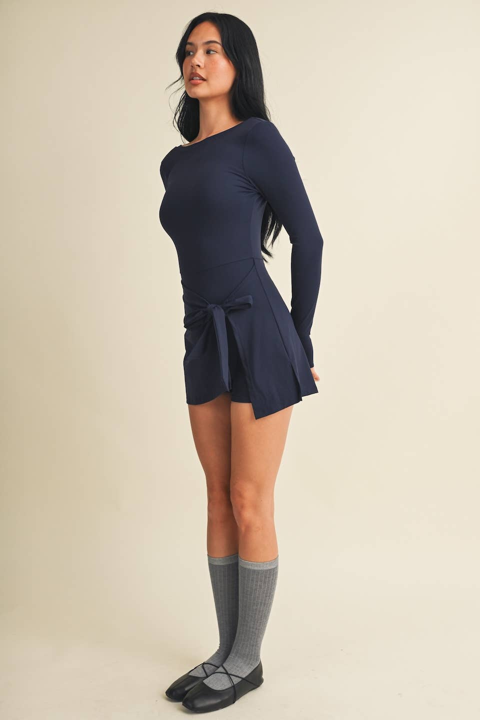 Long Sleeve Wrap Dress