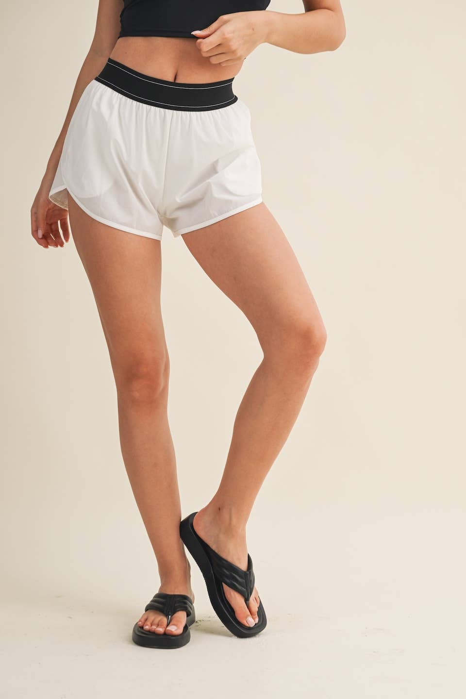 Lightweight Shorts with Elastic Waistband