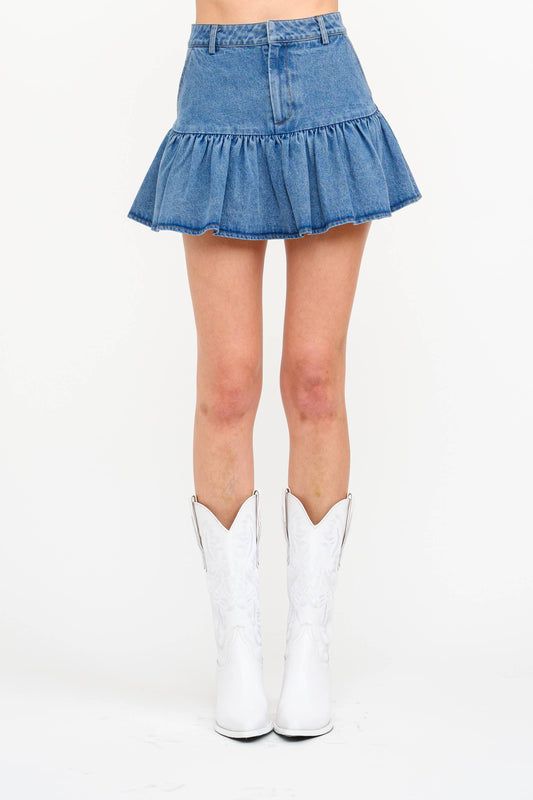 Minos Medium Wash Skirt