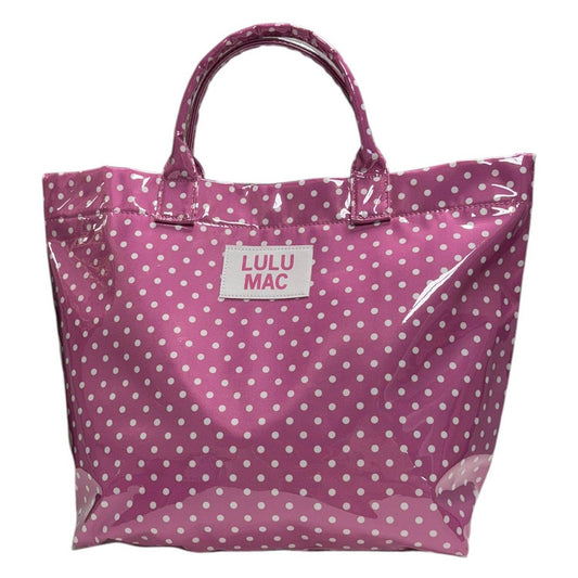 Lu Lu Mac TOTE BAG PINK/WHITE DOT