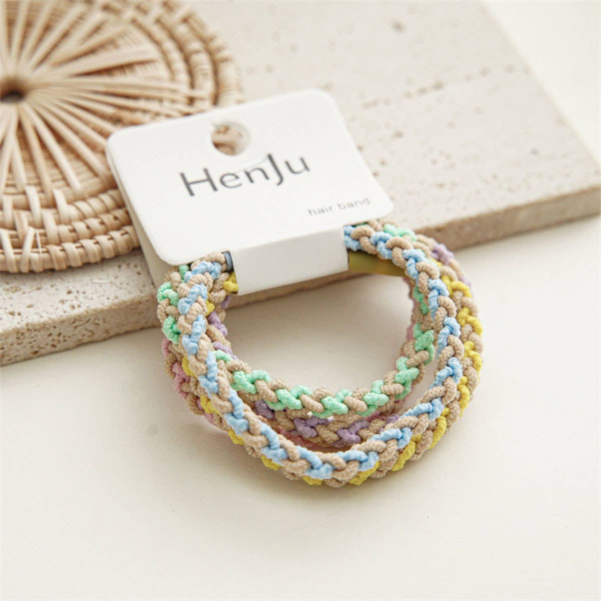 Candy Color Twisted Hair Ties , Cute Rubber Bands
