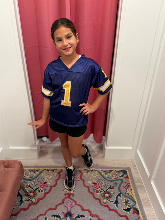 Kids' Purple & Yellow Football Jersey