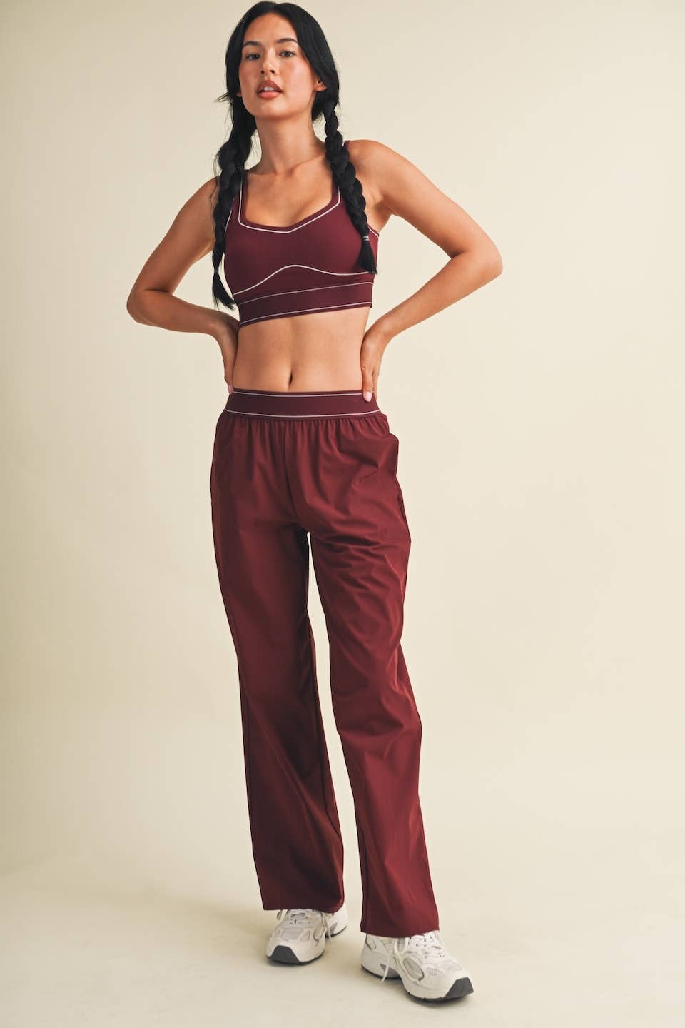 Contrast Thread Sports Bra