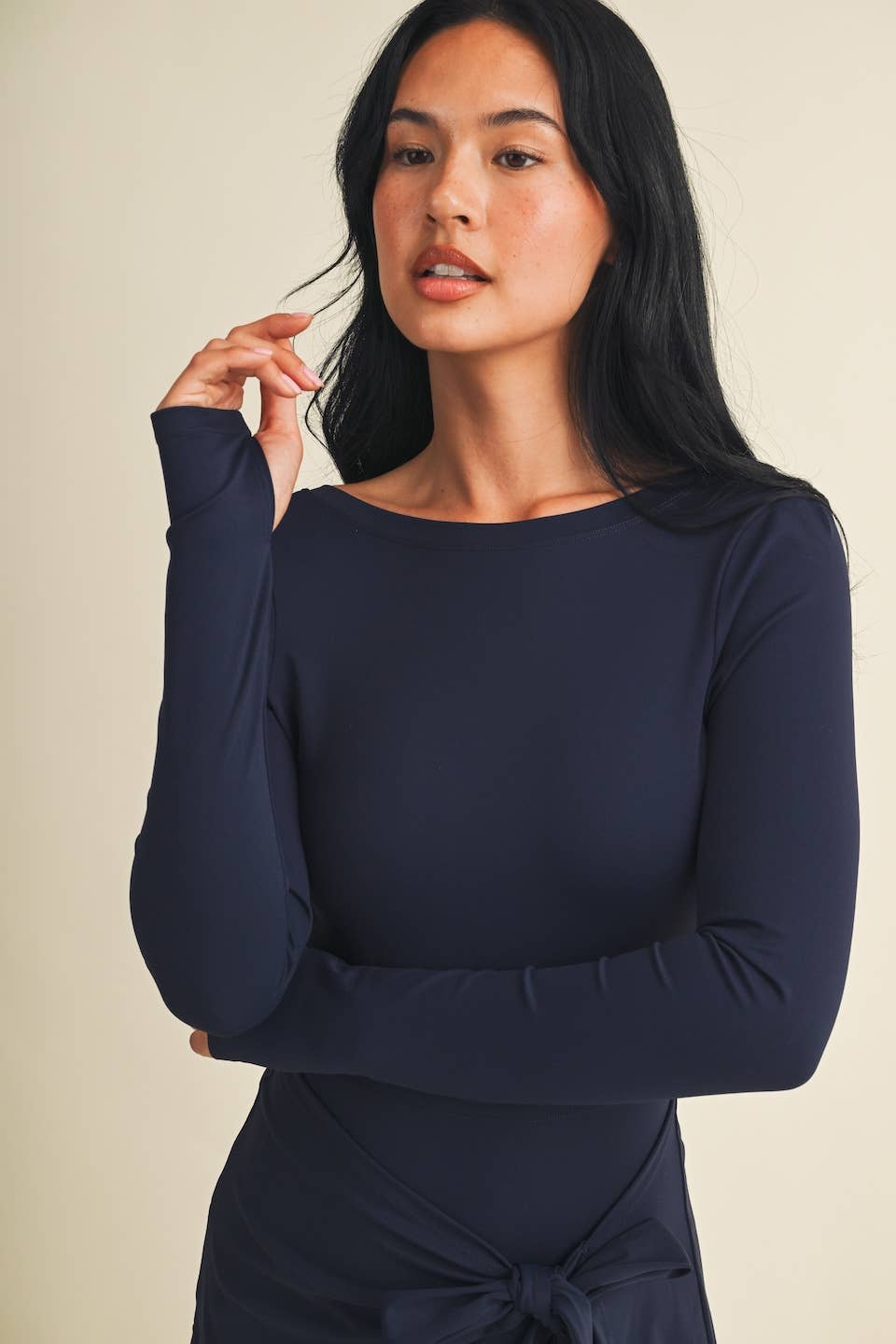 Long Sleeve Wrap Dress