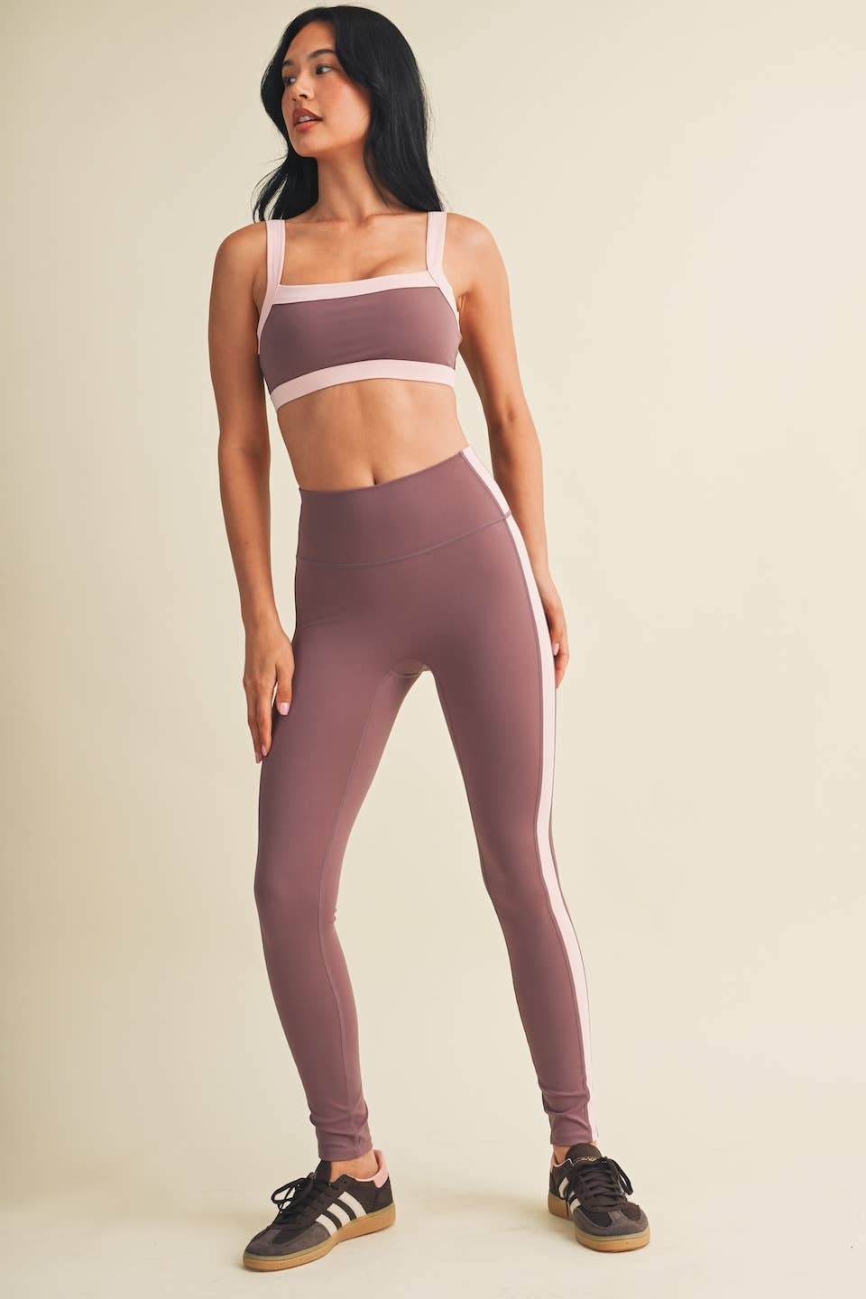 Contrast Block Sports Bra
