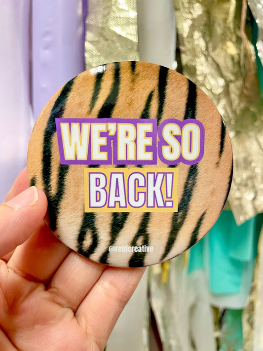 Back - Tiger Stripes- Game Day Button