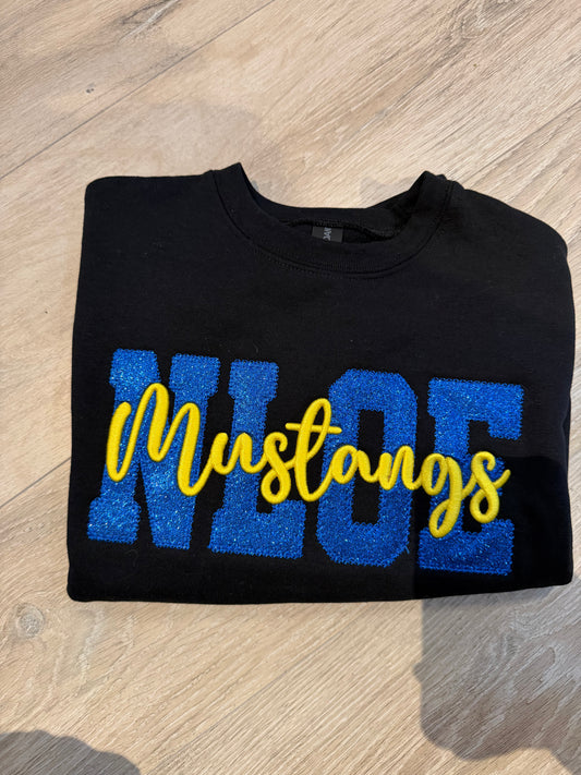 NLOE Royal Blue Glitter sweatshirt