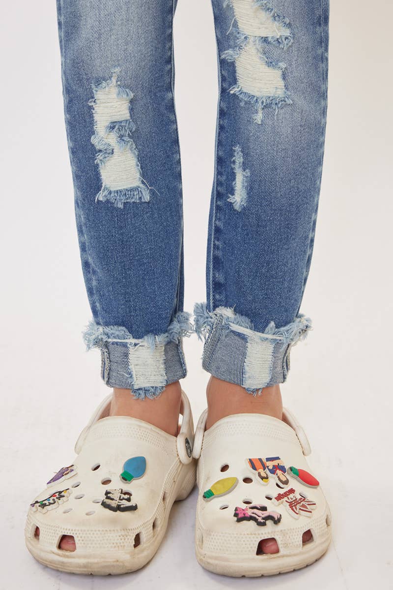 Girls Kan Can Distressed Jeans