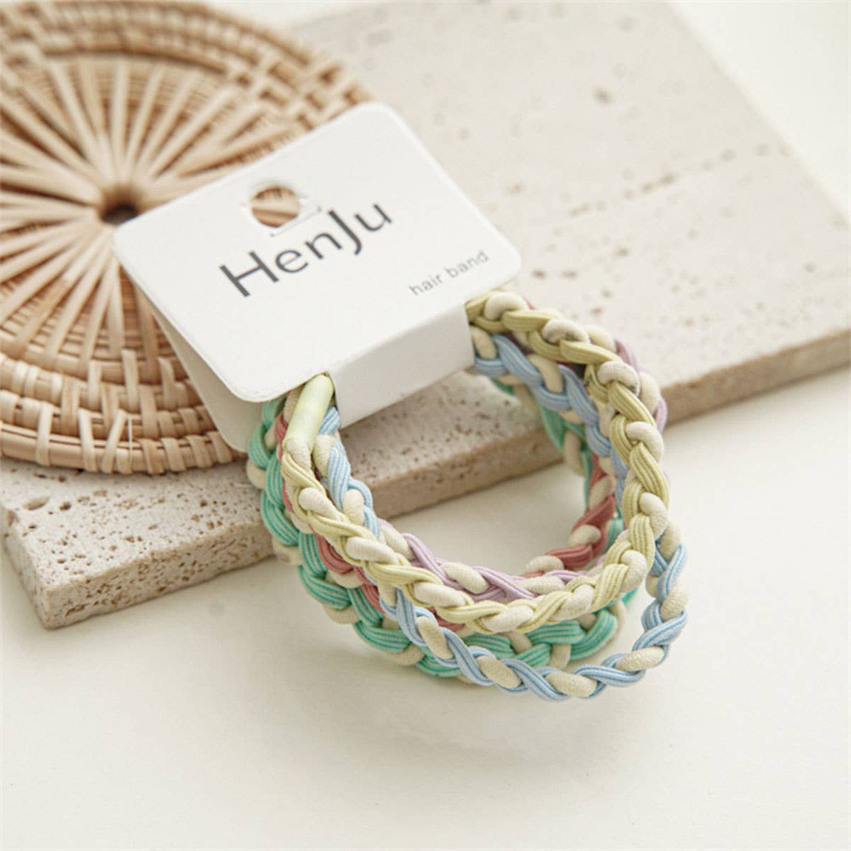Candy Color Twisted Hair Ties , Cute Rubber Bands