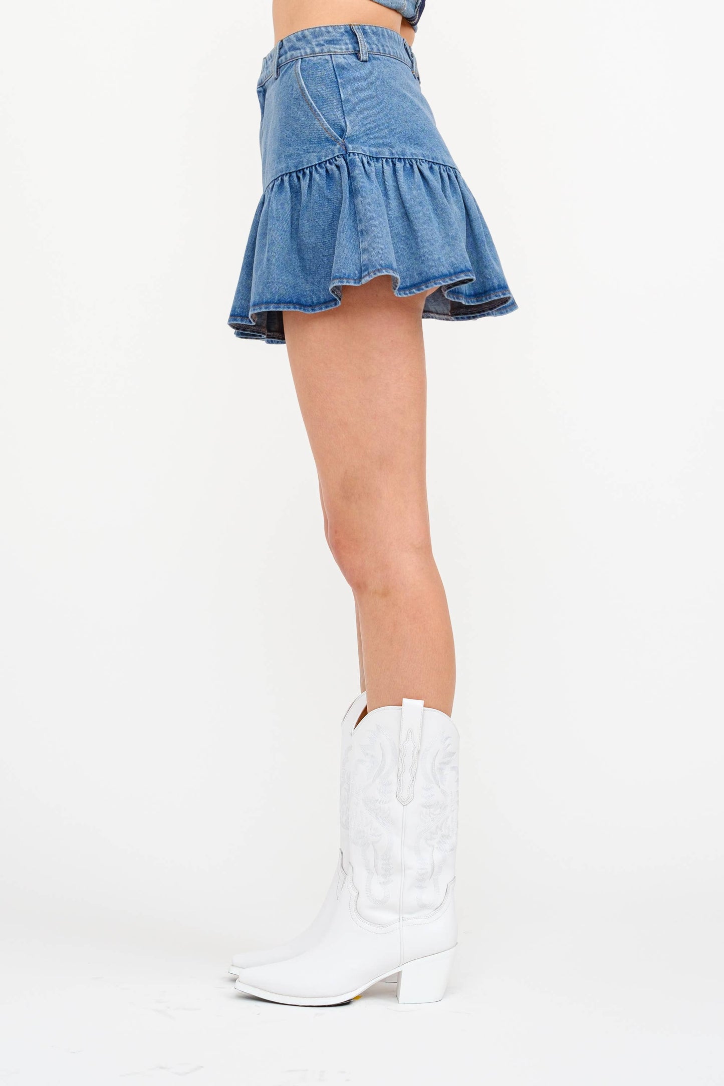Minos Medium Wash Skirt