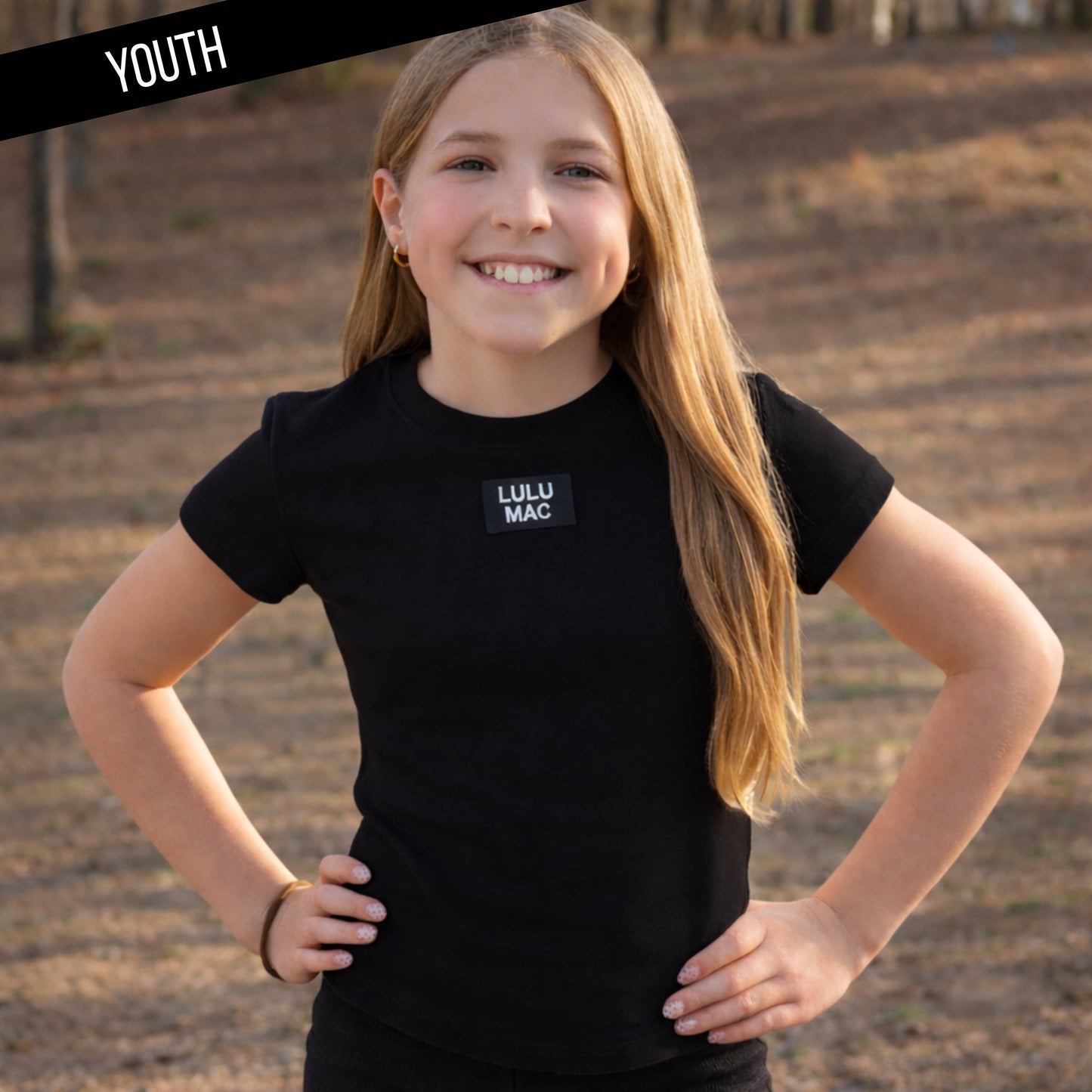 LULU MAC Youth Baby Doll Top - Black