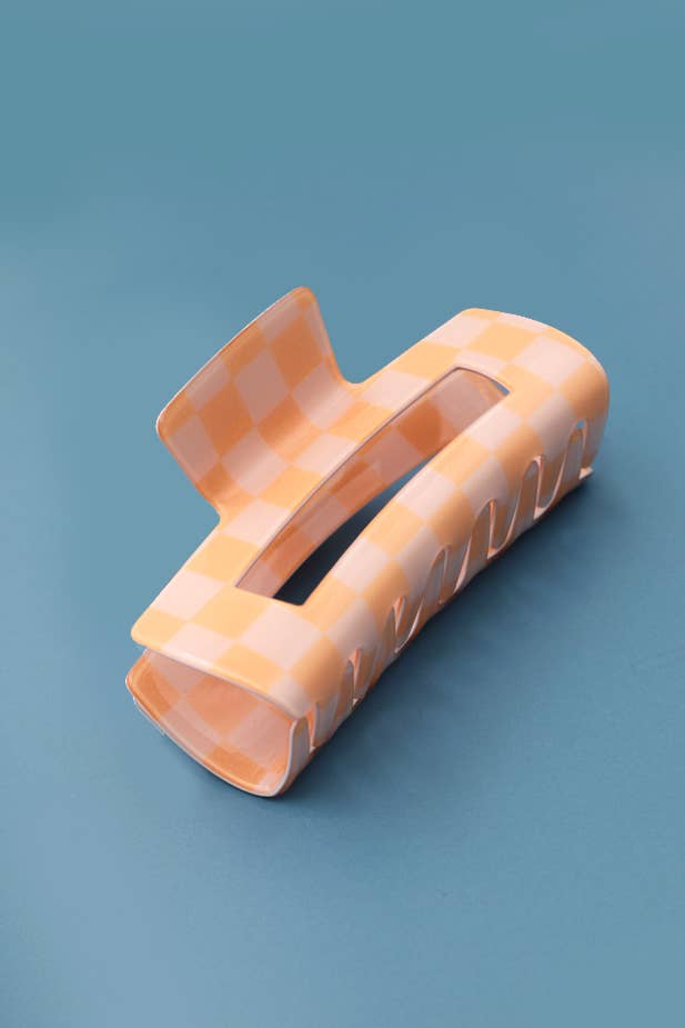 Black Checkered Hair Clip