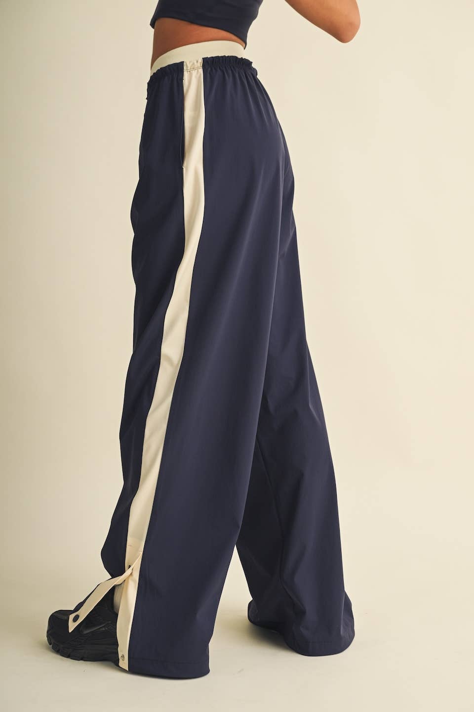 Double Layered Stripe Track Pants