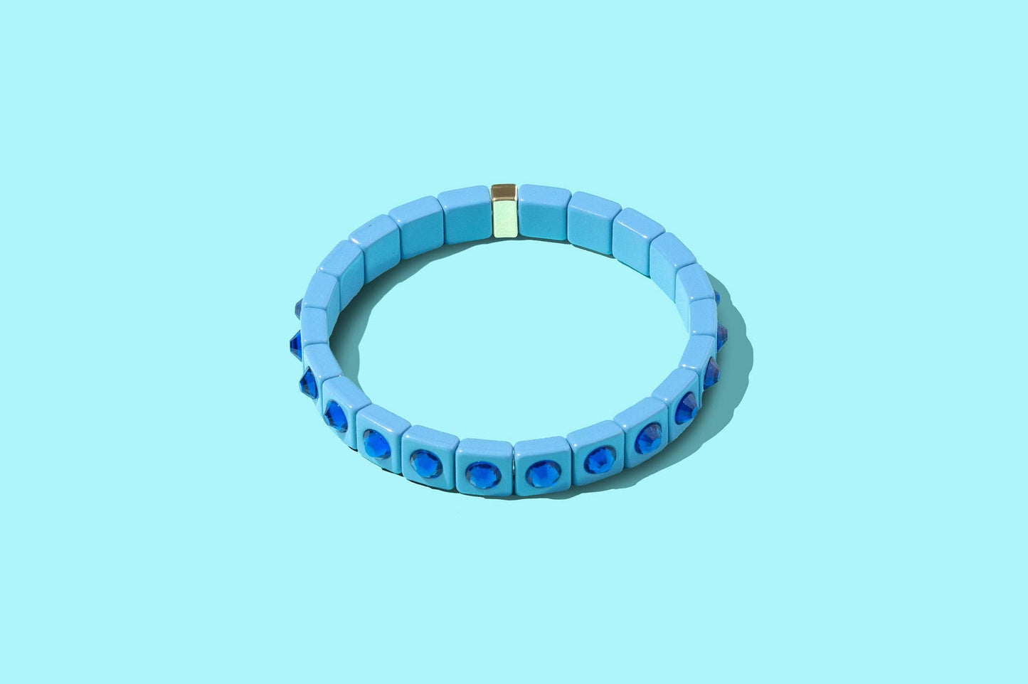 Enamel Stretch Bracelet - Small Gems - Maeve - Asst Colors