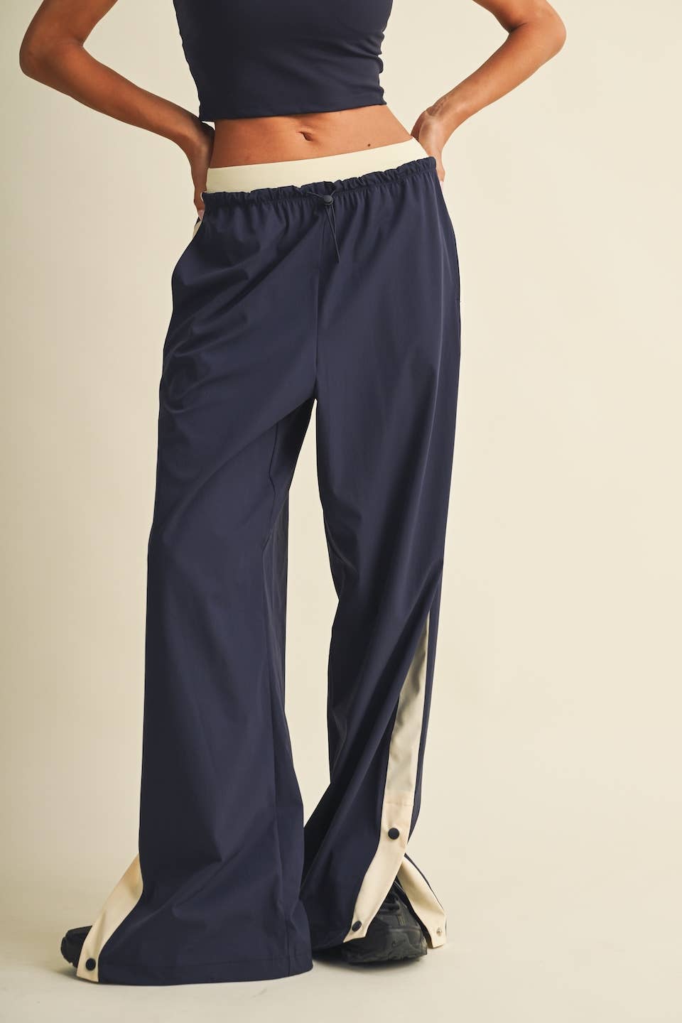 Double Layered Stripe Track Pants