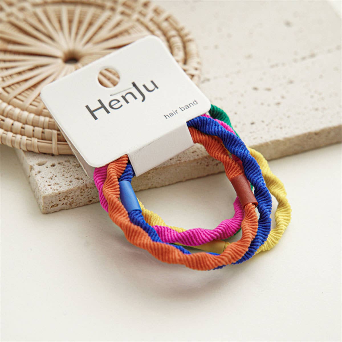 Candy Color Twisted Hair Ties , Cute Rubber Bands