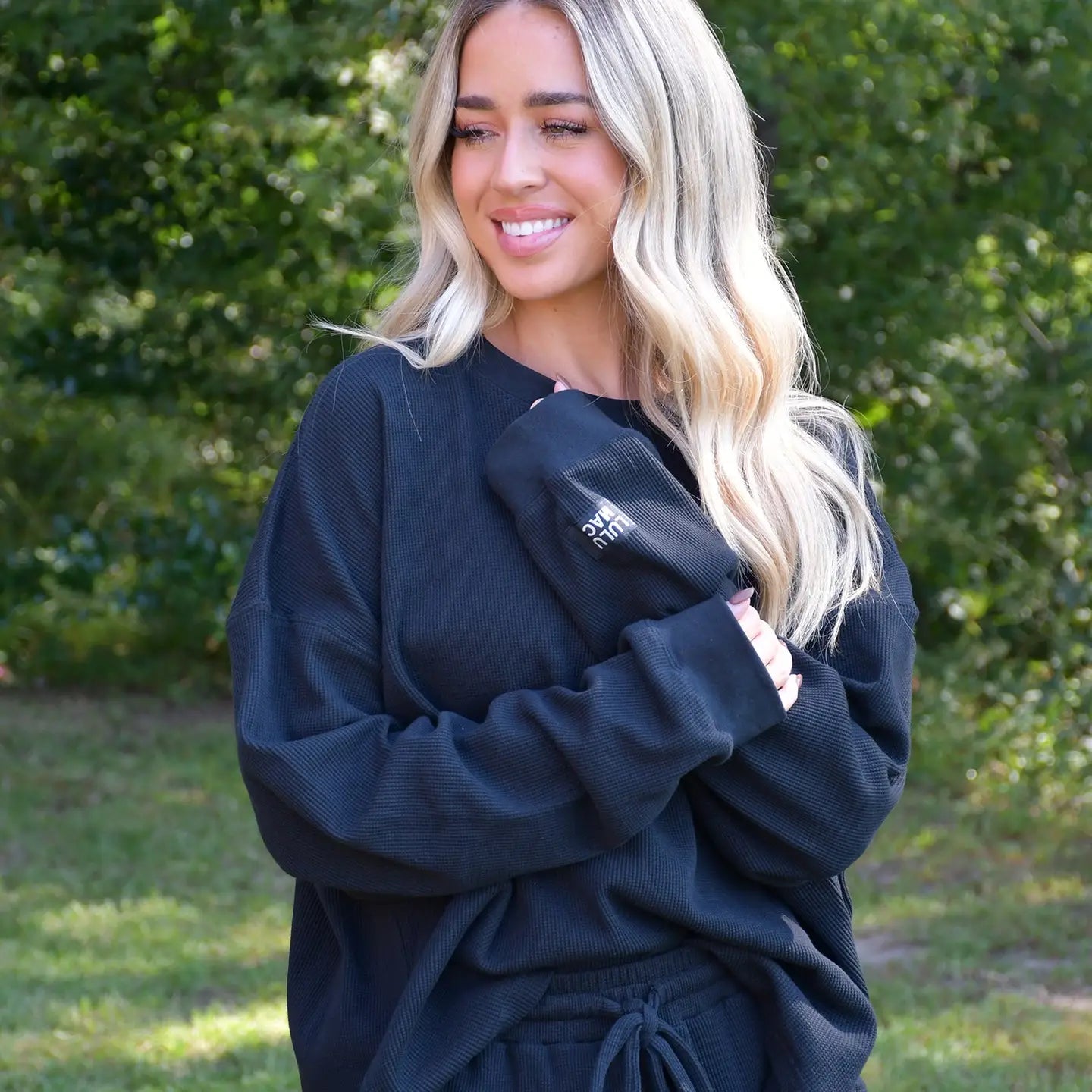 LULU MAC Waffle Longsleeve Top