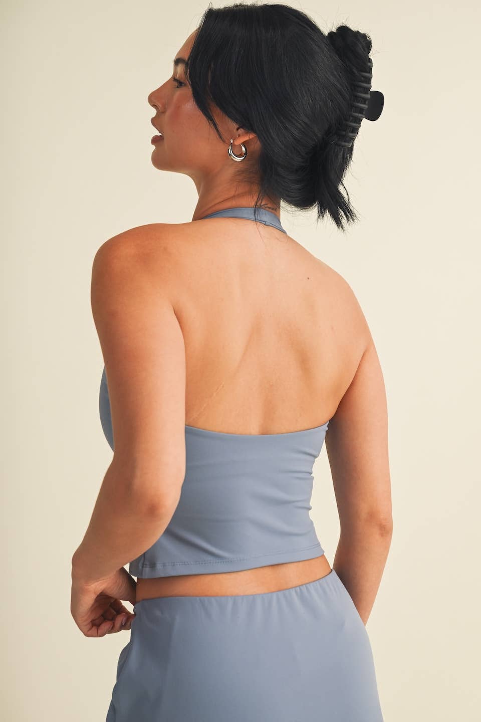 Scoop Neck Halter Top