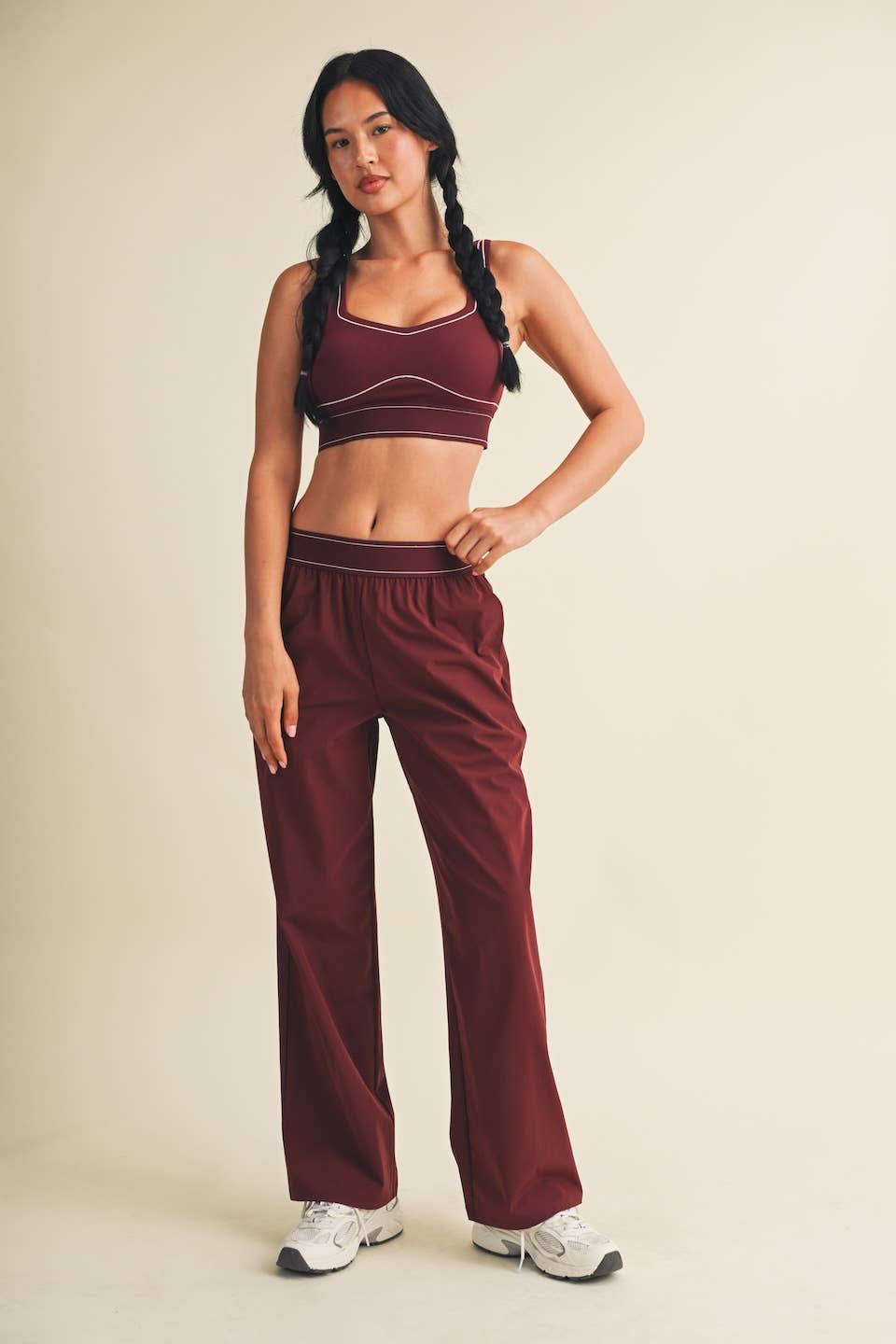 Contrast Thread Sports Bra