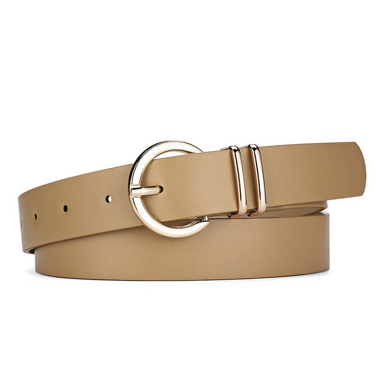 RING HOLE PIN BUCKLE DECORATIVE AMERICAN BELT
