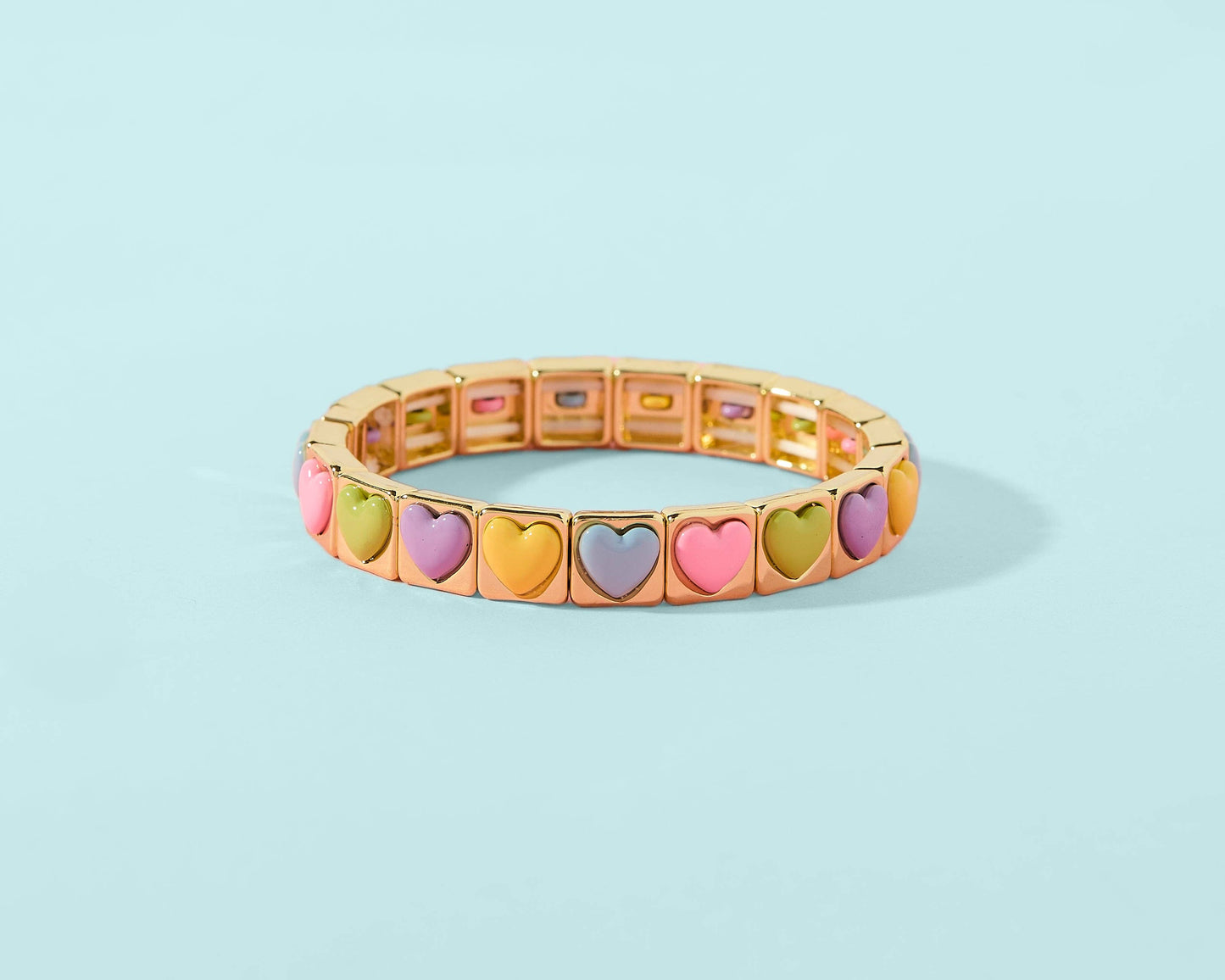 FOR FUN - Enamel Stretch Bracelet - Love - Assorted Styles
